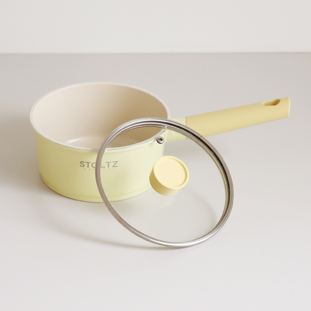 STOLTZ 슈톨츠 머랭 쿡웨어 IH 편수냄비 18cm 국내생산 통주물 냄비 - 상품 이미지