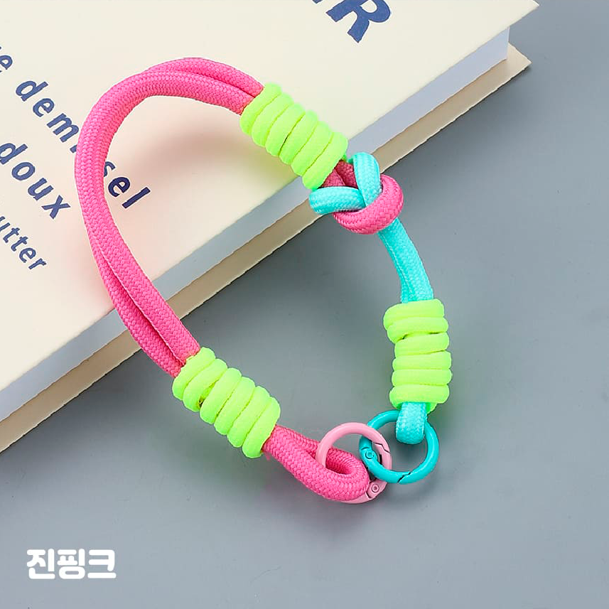 컬러풀 로프스트랩 핸드폰 케이스 태그 홀더 손목 안전고리 유럽 도난 분실 방지 이미지 8