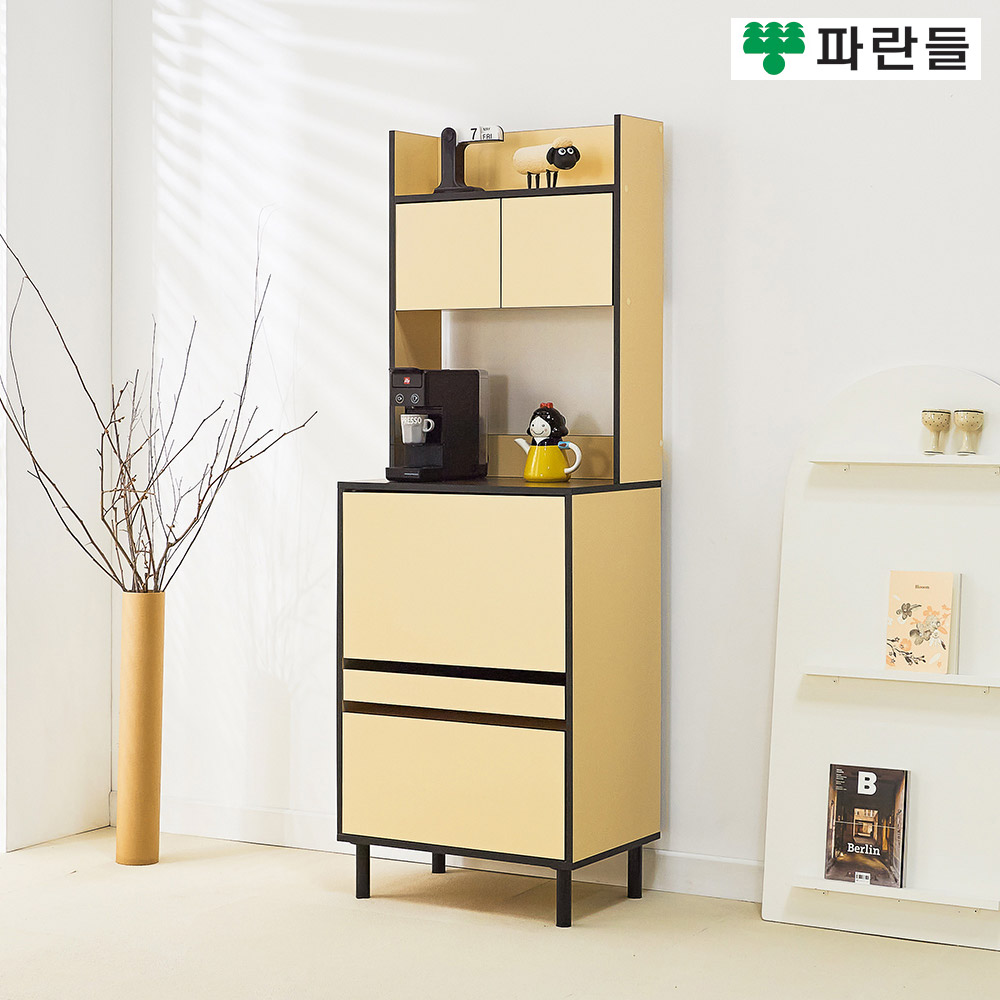 파란들가구 LPM 도어 600 전자렌지대 상부장세트 주방수납장 - 상세 이미지 3