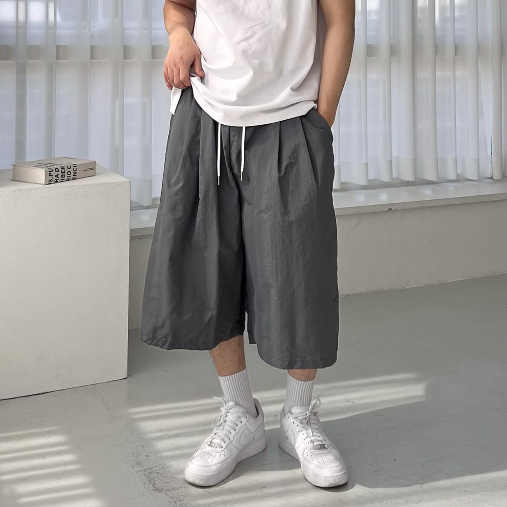 나일론반바지 남자버뮤다팬츠 벌룬팬츠 통큰반바지 - 상세 이미지 4
