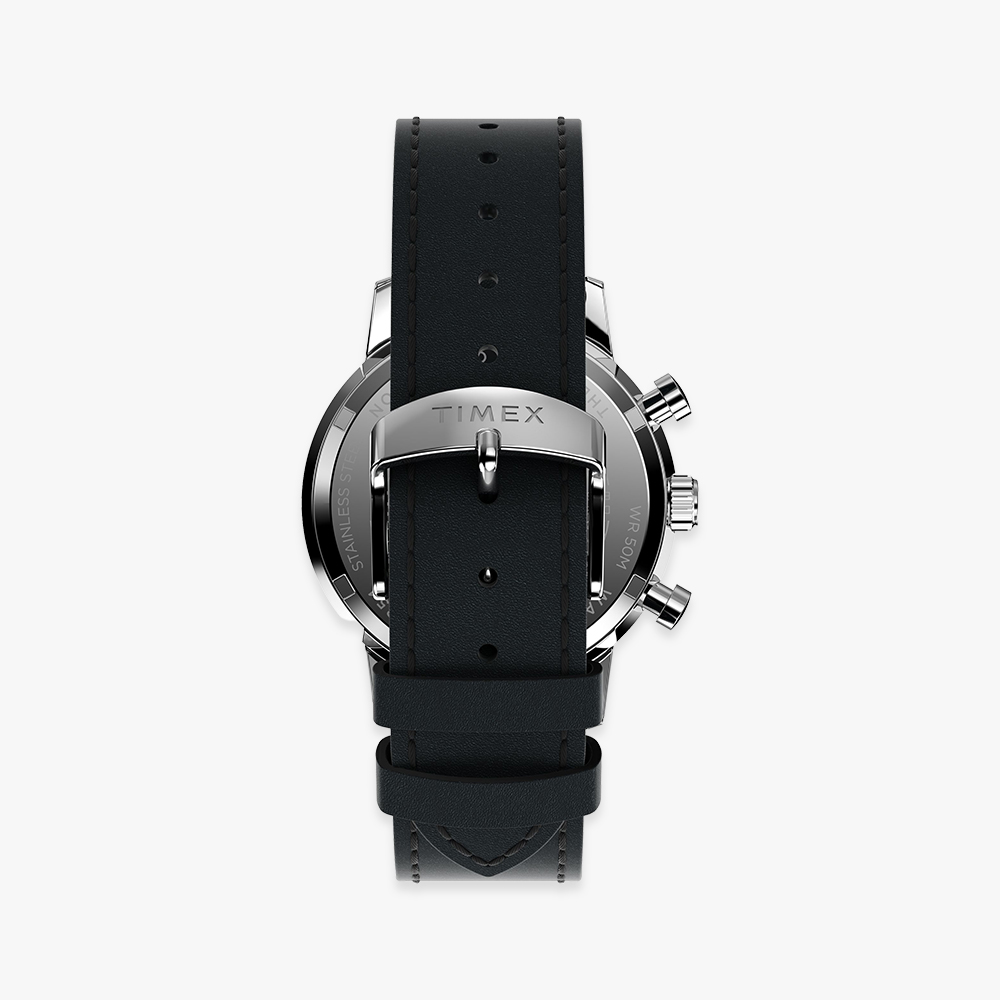 타이맥스 멀린 크로노그래프 타키미터 가죽스트랩 남자시계 40mm TW2W10300