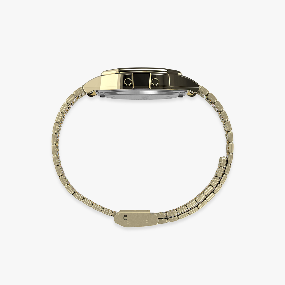 타이맥스 T80 스테인리스 스틸 남녀공용 디지털 전자시계 골드