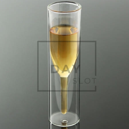 데이슬롯 이중유리 샴페인잔 150ml 파티용잔