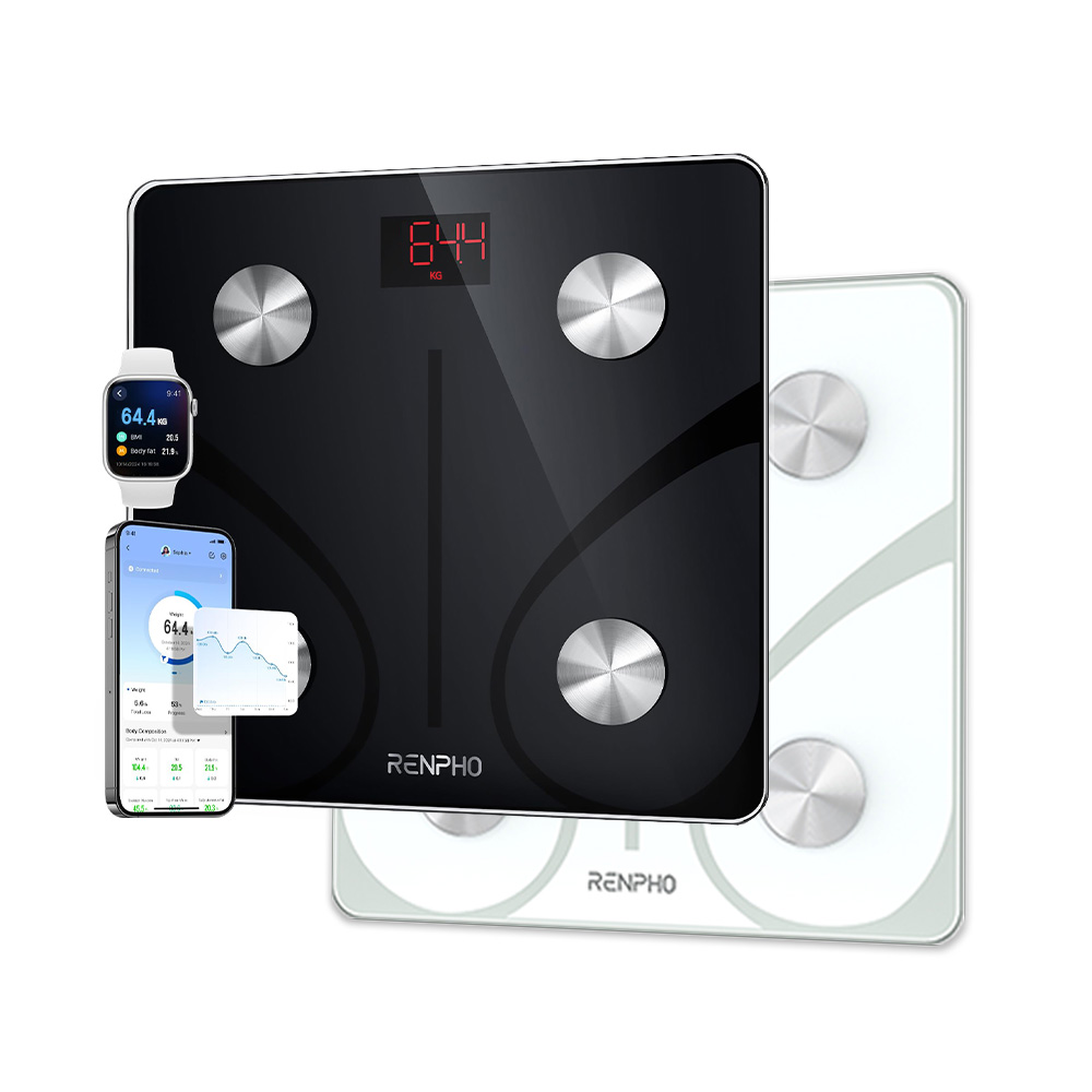 렌포 스마트 디지털 체중계 엘리스 1 앱 연동 체지방 BMI 체성분 인바디 아마존 체중계