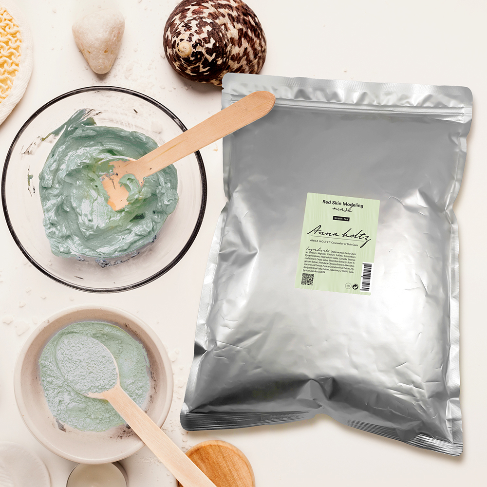 안나홀츠 천연 녹차 고무 모델링팩 2000ml  모델링마스크 팩 추천 순위 효과 - 상세 이미지 2