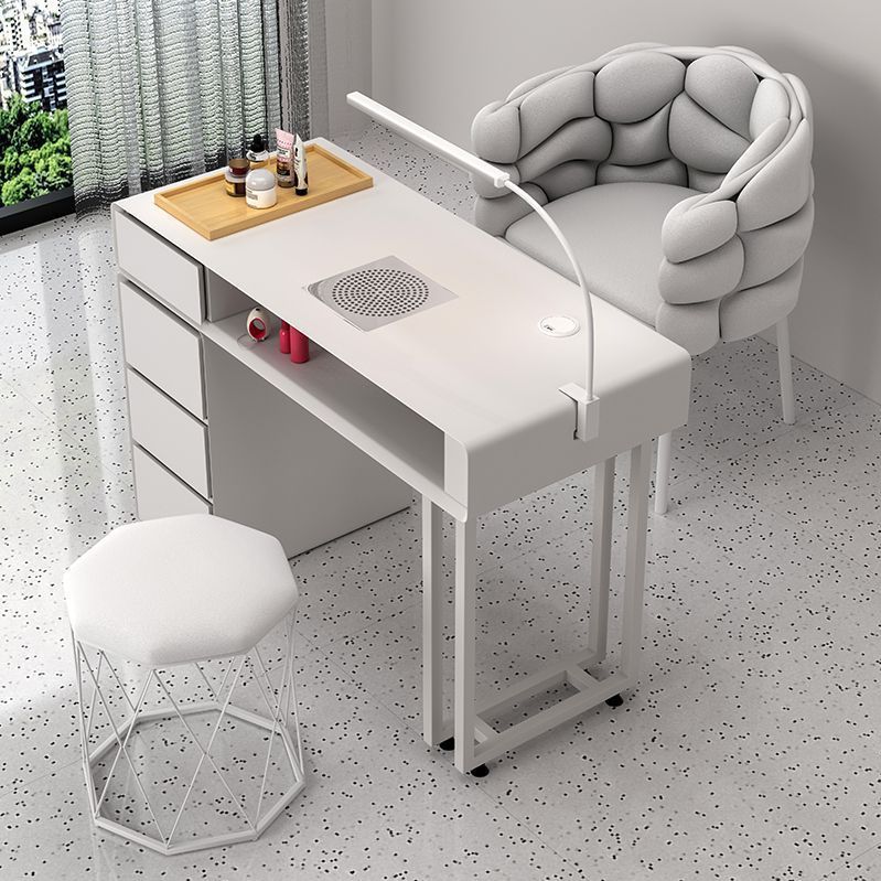 네일테이블 흡진기 네일작업대 뷰티 네일샵 손톱 시술대 0.8m / 테이블 단품 우드