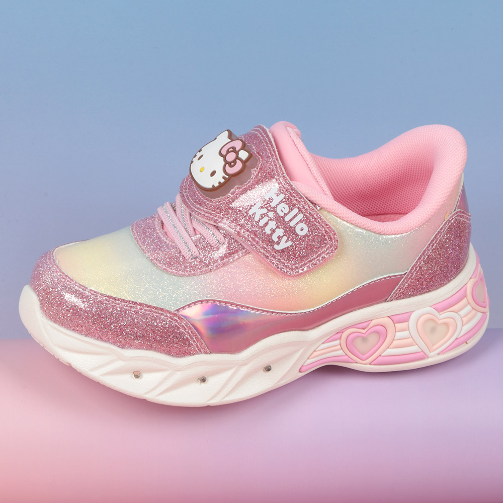 [슈퍼특가] 아이 혼자 신는 바로인 키즈 헬로키티 엘피 라이팅 운동화