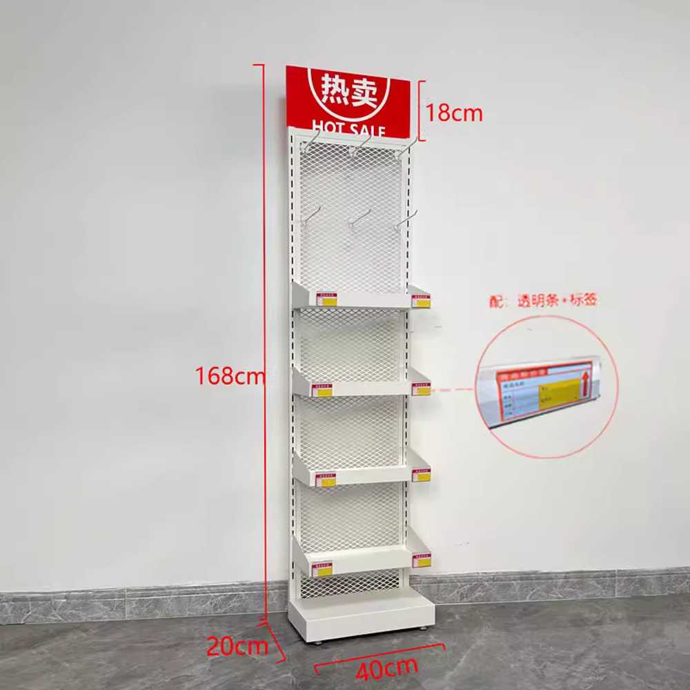 간식 팬트리 수납장 선반 매대 진열대 스낵바 가판대 3단 폭40cm - 상세 이미지 5
