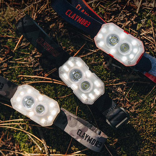 크레모아 캠핑용 헤드랜턴 헤디플러스 2구 낚시 등산용 백패킹 충전식 LED라이트 단색
