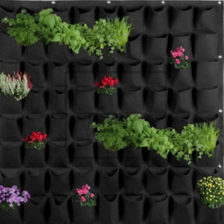 [트렌디프레소협력사]데이슬롯 부직포 벽화분 72포켓 100x100cm 월플랜터 가드닝월가든