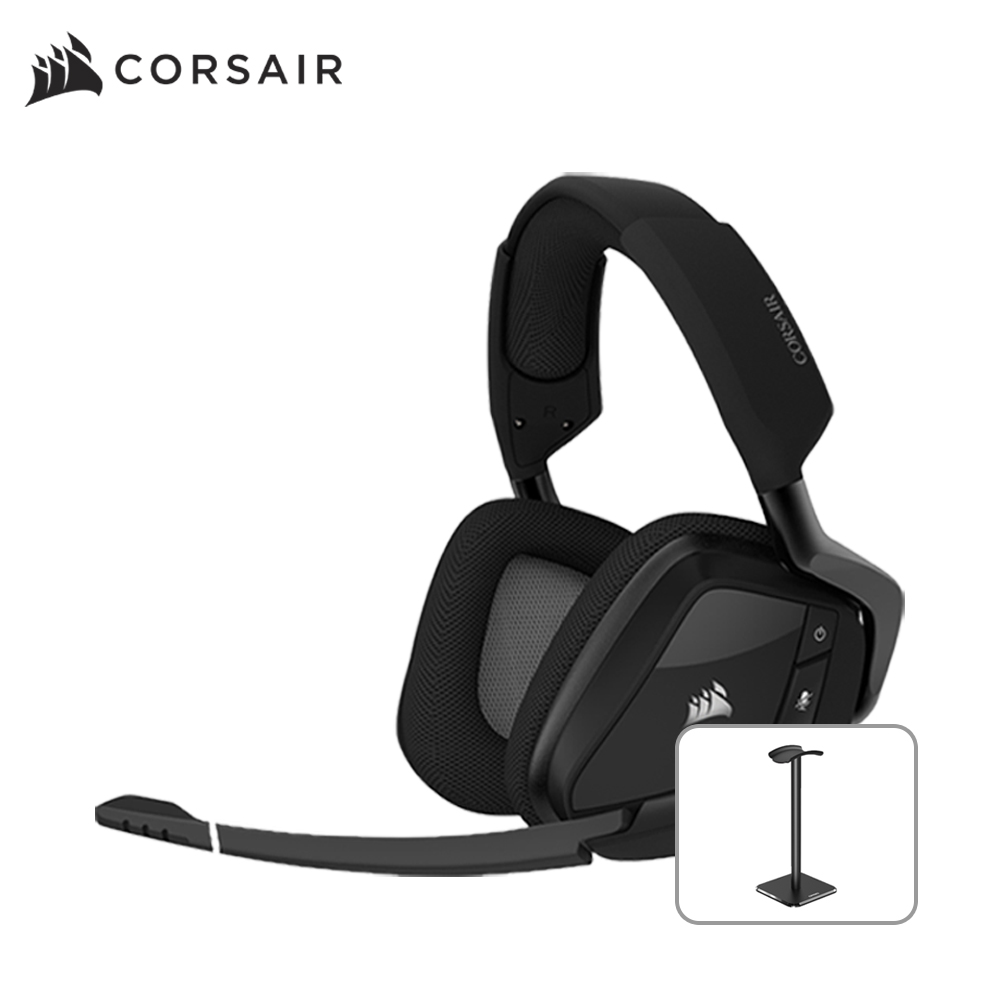 커세어 VOID RGB Elite 무선 7.1채널 게이밍 헤드셋 블랙 헤드셋 거치대 에디션