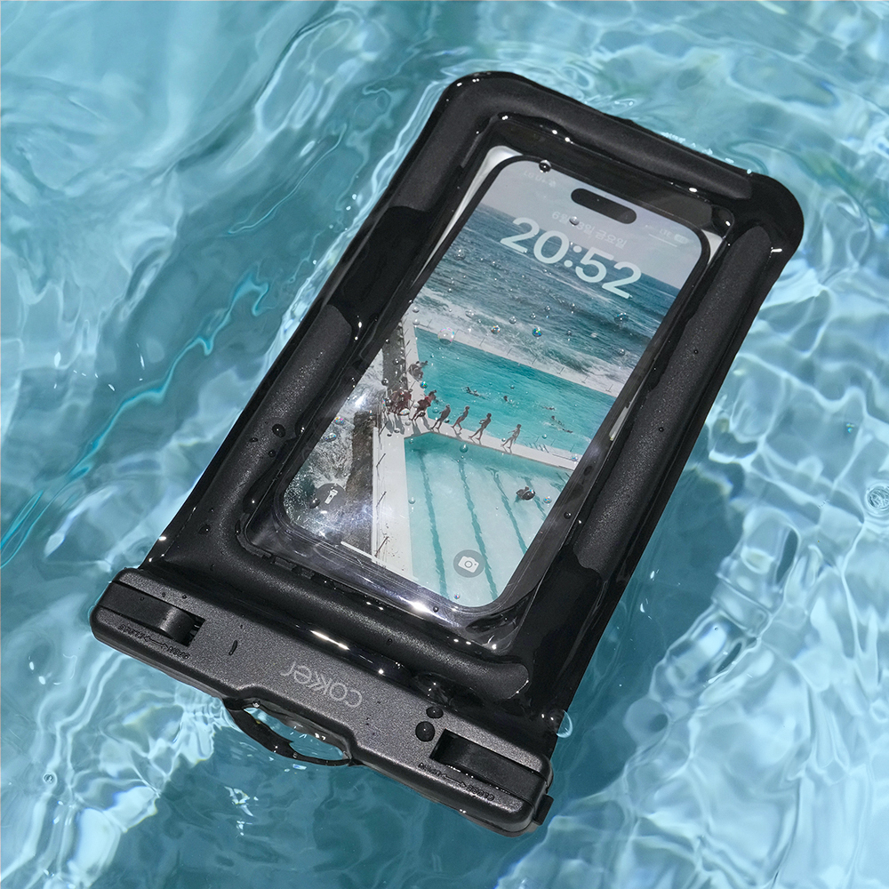 코커 1.5cm 스펀지 튜브 4중잠금 스마트폰 방수팩 IPX8 제품 이미지