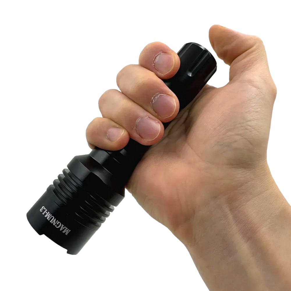 L3 LED 집중광 LED 손전등 사냥용 써치라이트 1/4 휴대용 원터치 랜턴 후레쉬