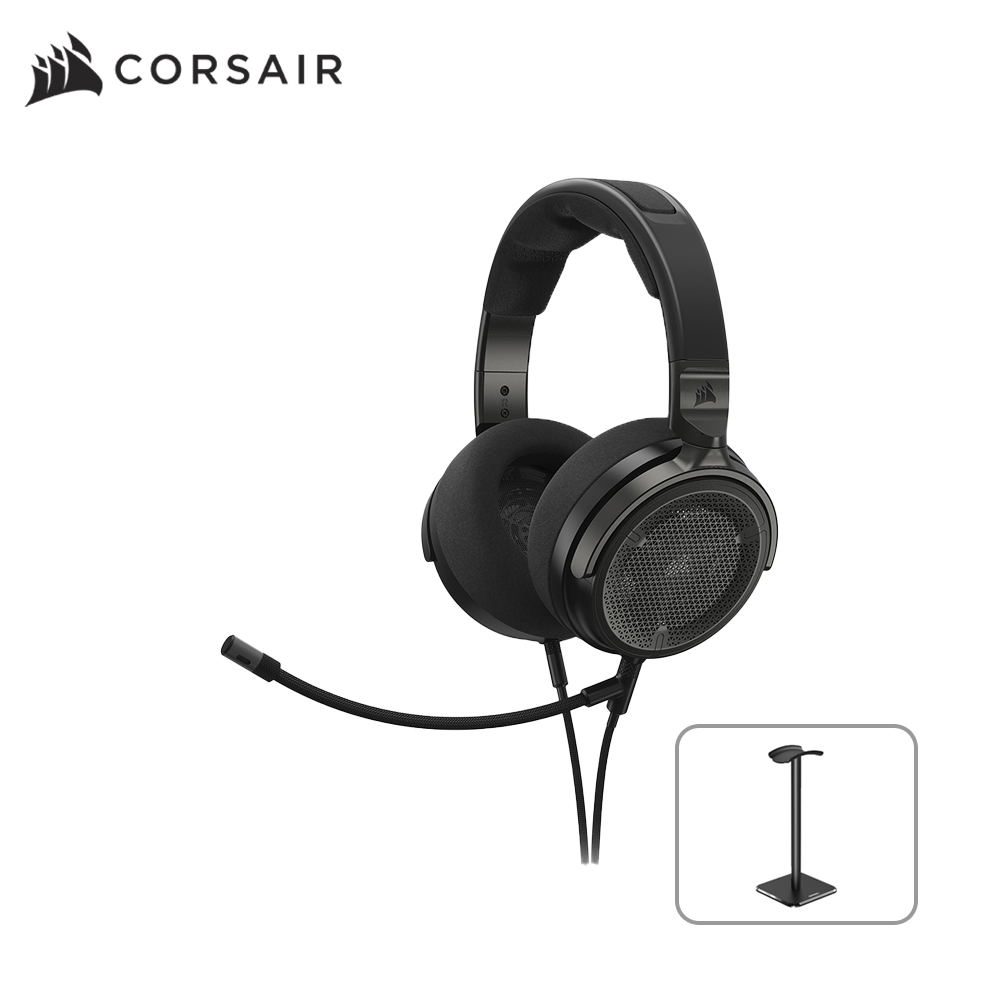 커세어 Virtuoso PRO 오픈백 게이밍 헤드셋 카본 헤드셋 거치대 에디션