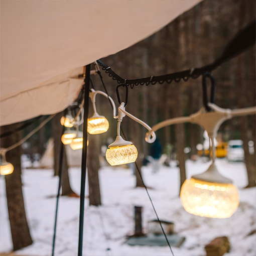 크레모아 이너프5 캠핑 타프 스트링 파티라이트 랜턴 차박 텐트 LED 조명