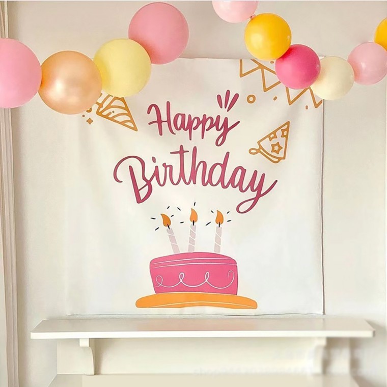 핑크초 생일파티 벽가리개 커튼 파티용품 학예회 인싸템