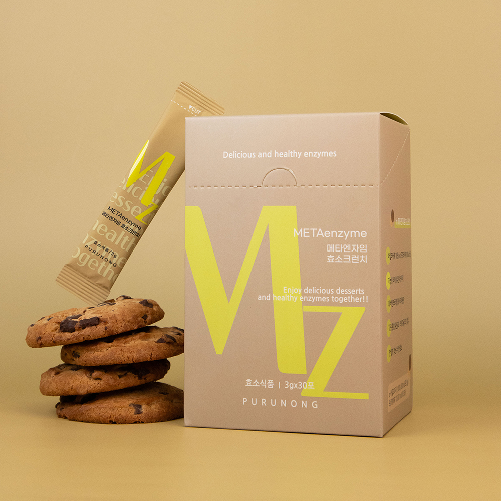MZ 효소크런치 탄수화물 단백질 분해효소 초코쿠키맛 3g x 30포 - 상품 이미지