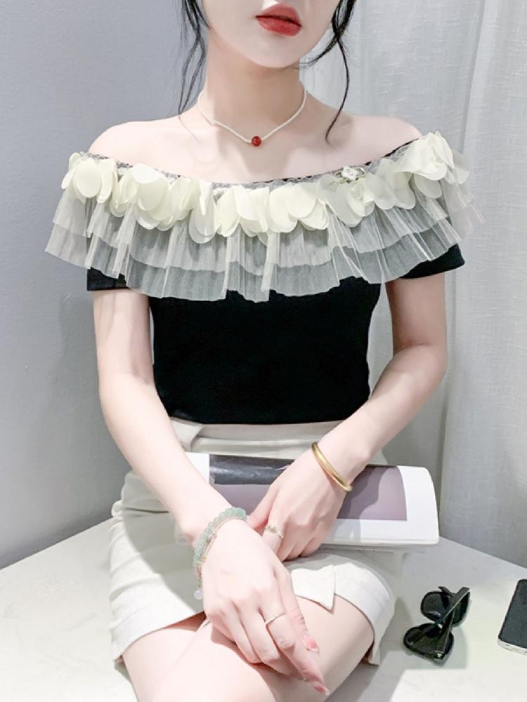 여성 라틴댄스복 라인댄스 오프숄더 무대의상 상의 라인 댄스 댄스옷 줌바 스포츠 이미지 6