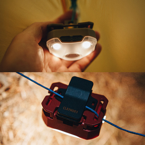 크레모아 캠핑용 헤드랜턴 헤디플러스 2구 낚시 등산용 백패킹 충전식 LED라이트 단색