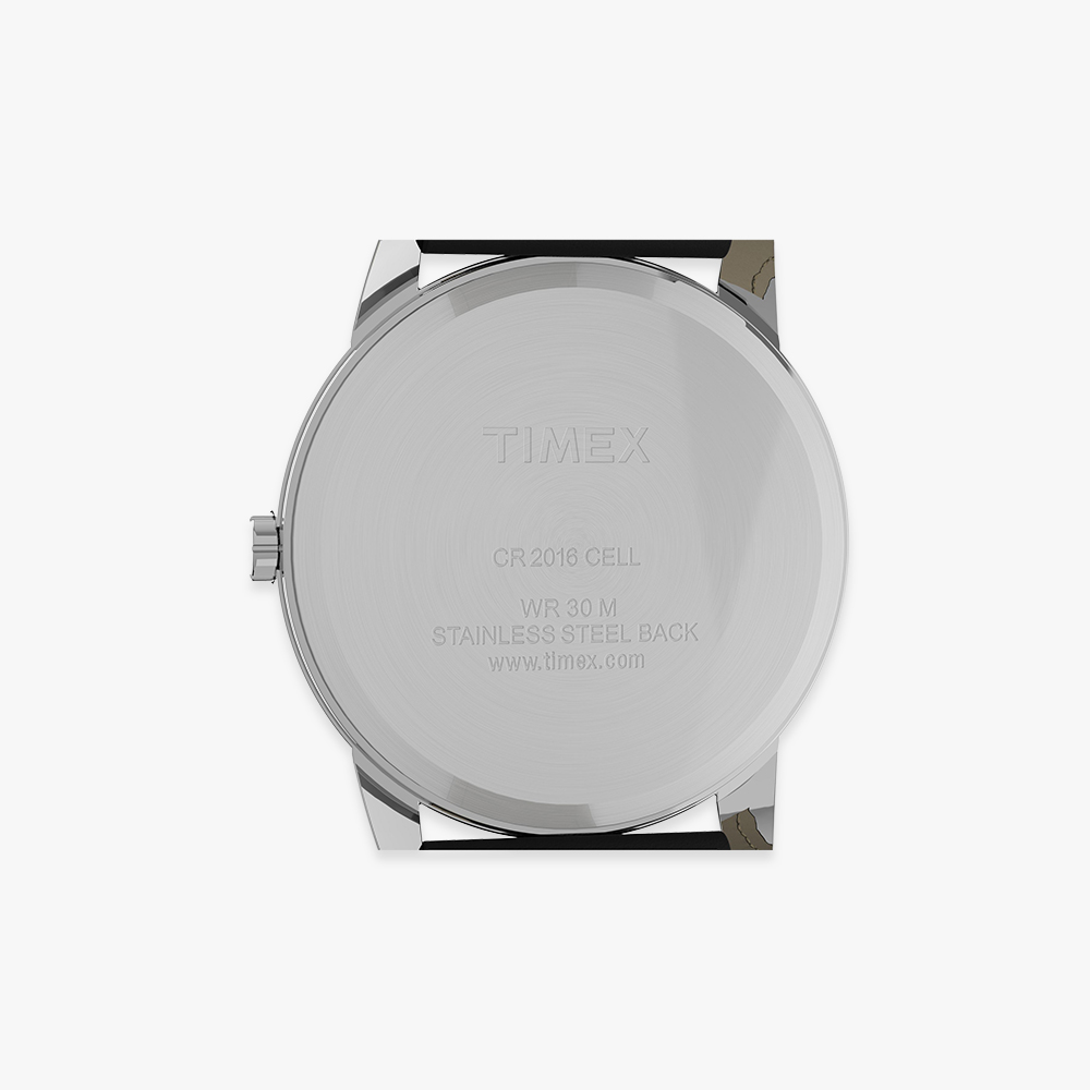 타이맥스 이지리더 블랙 가죽스트랩 드레스워치 35mm T2H281