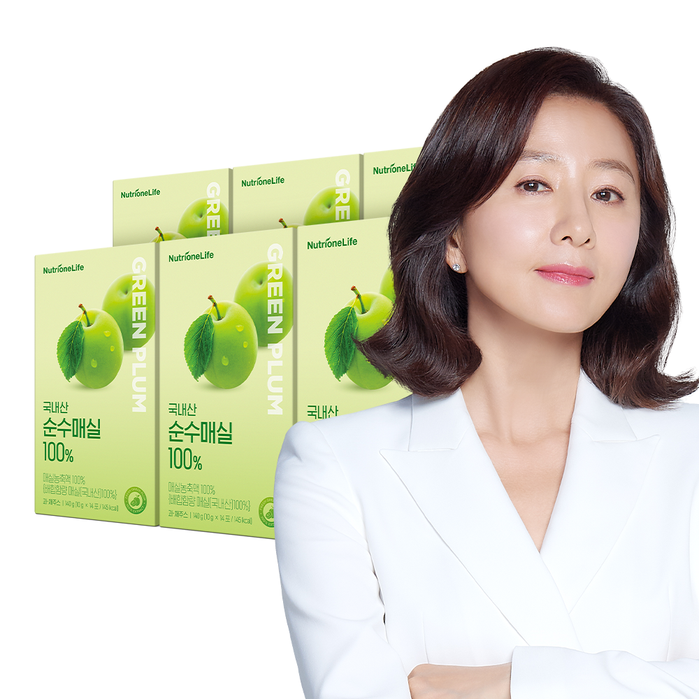 뉴트리원 국내산 순수매실 100% 6박스 총 84포 착즙액