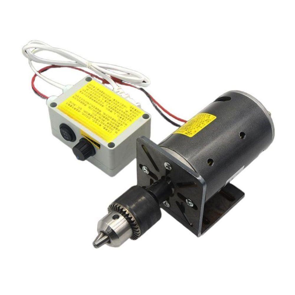 DC 고속 모터 영구 저소음 감속기 강력한 자석 400W 모터+지지대+단일 속도 조절기 - 상품 이미지