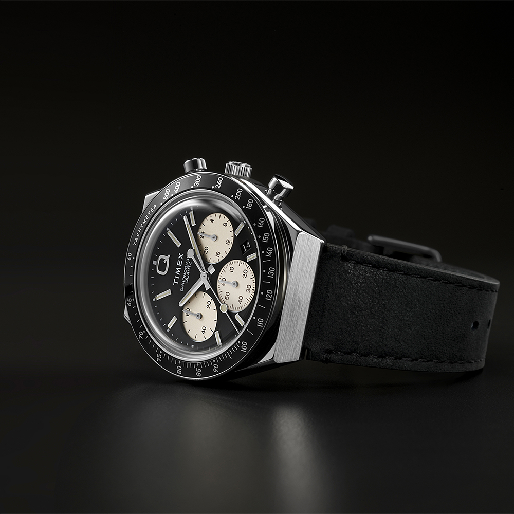 타이맥스 Q TIMEX 크로노그래프 가죽스트랩 스포츠시계 40mm TW2V42700 - 상세 이미지 4