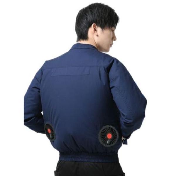 선풍기 작업복 여름 현장 자켓 용접 냉각 팬 잠바 상의 냉각팬 방염 쿨링 - 상품 이미지