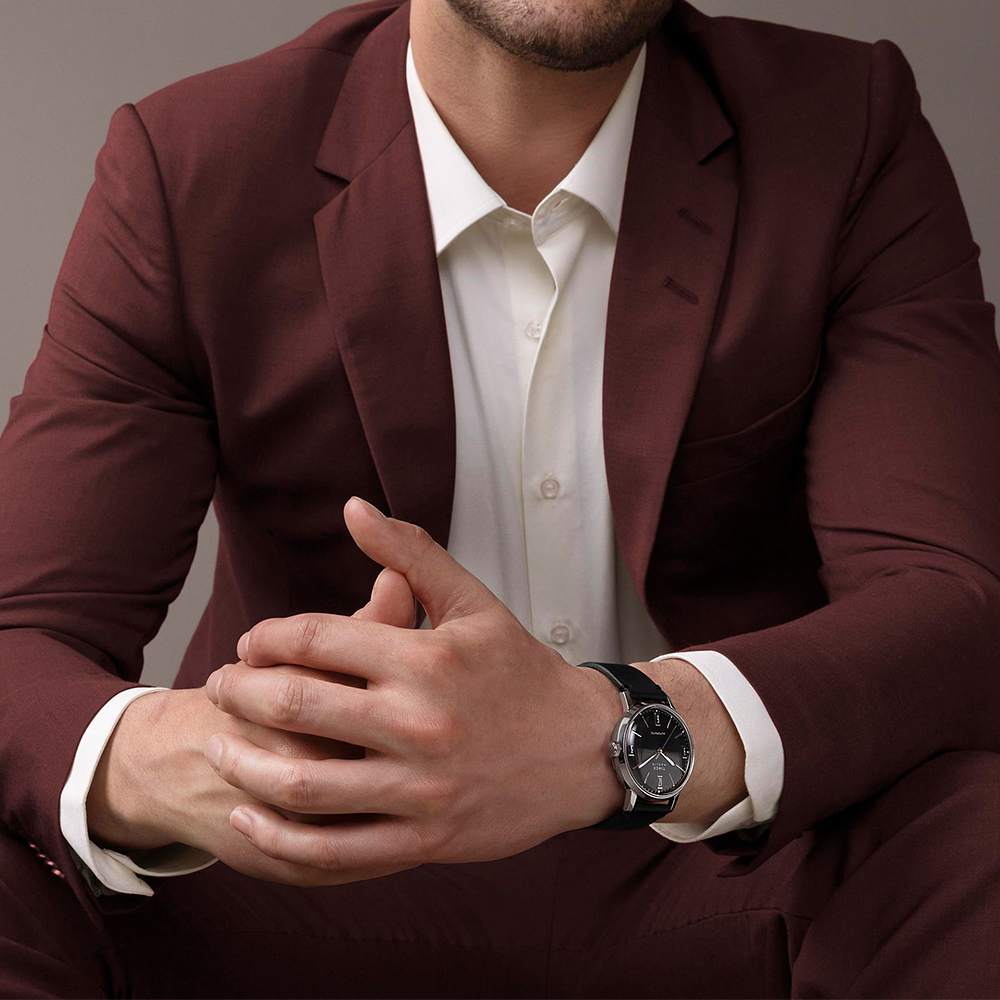 타이맥스 멀린 오토매틱 가죽스트랩 남성시계 40mm TW2W59700