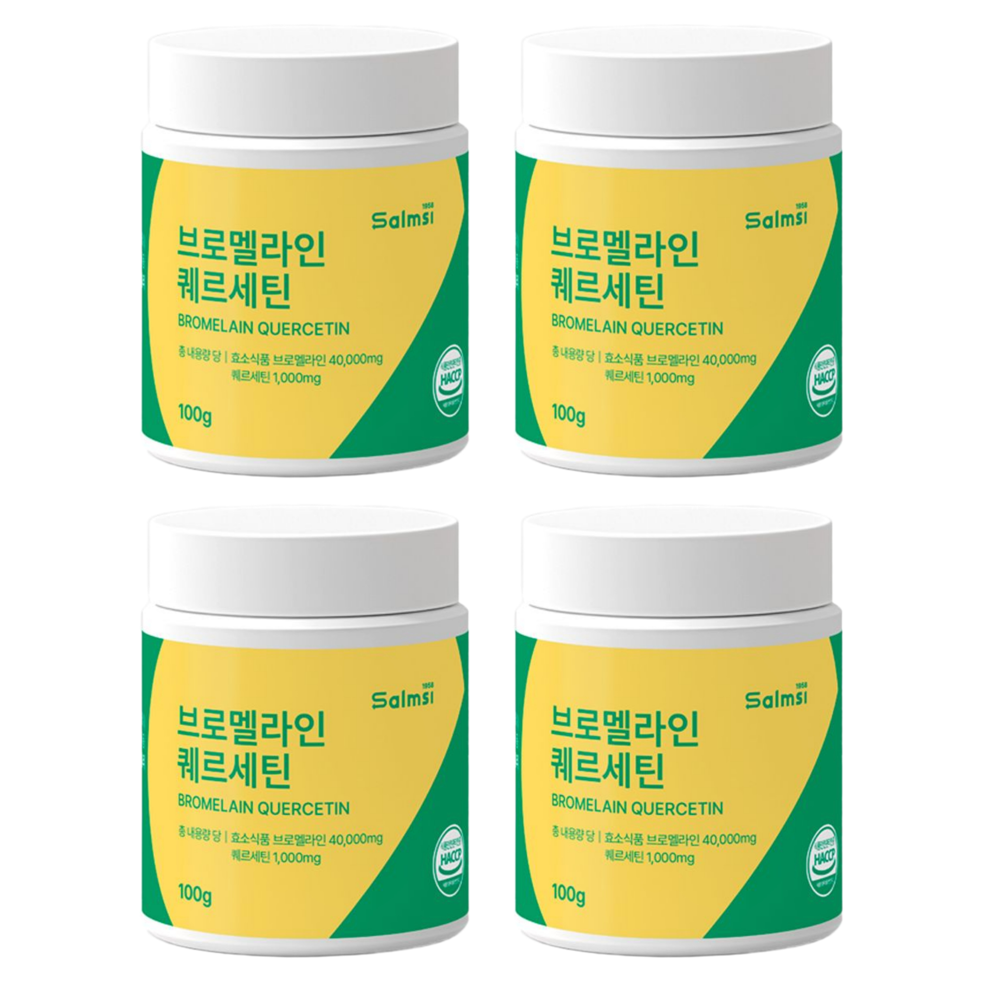 브로멜라인 퀘르세틴 파인애플 맛 덱스트린 100g x 4개 - 상품 이미지