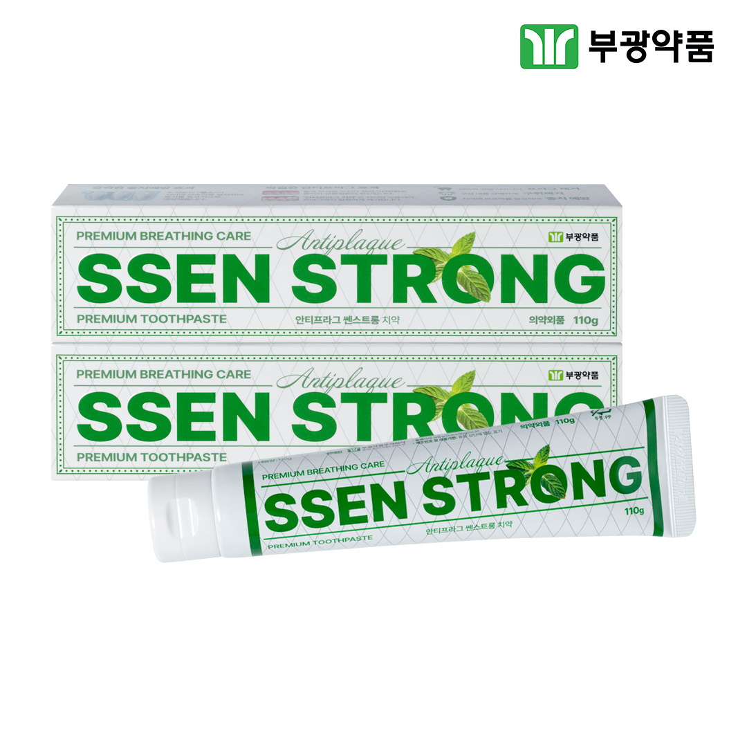 부광약품 안티프라그 쎈스트롱 125g 2개입냄새 제거 불소 치약 - 상품 이미지