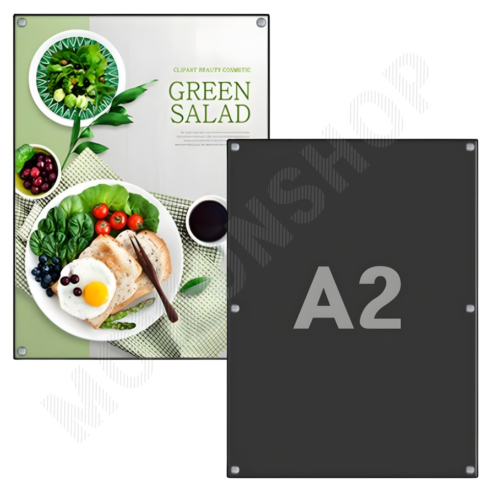 아크릴 알루미늄 액자 가벼운 개폐형 프레임 a2사이즈액자 액자틀