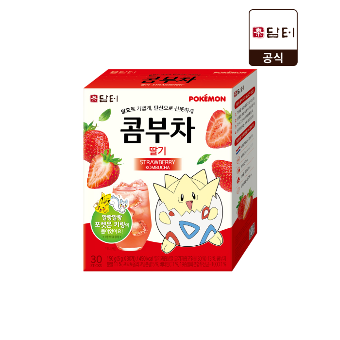 담터 포켓몬 콤부차 딸기 30입