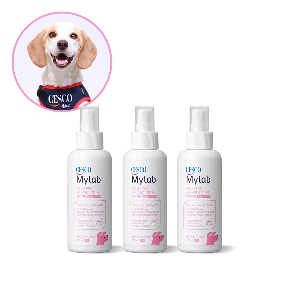 세스코 마이랩 모기 진드기 기피제 반려견용 120 ml x3개