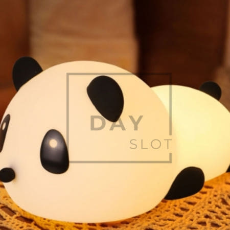 [트렌디프레소협력사]데이슬롯 판다 무선 실리콘 무드등 무드등led