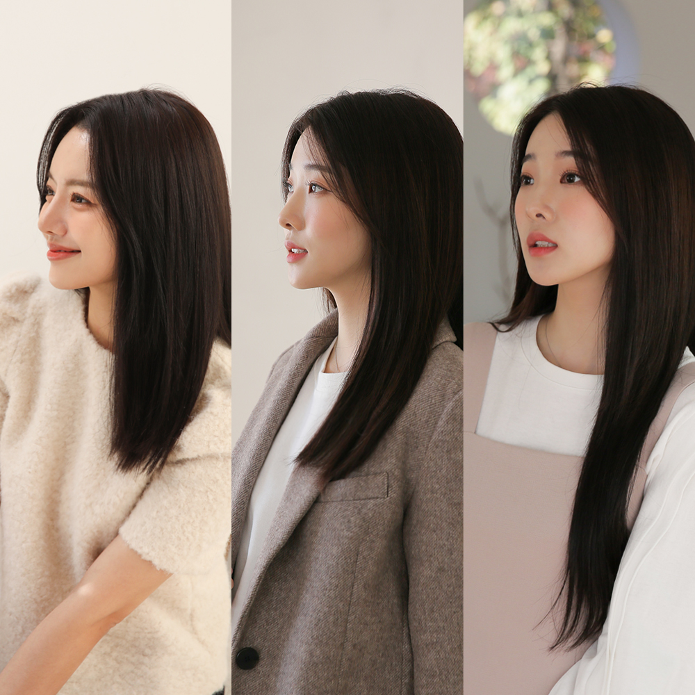 부분가발 헤어피스 붙임머리 유러피온 인모 40cm 가발 제품 이미지