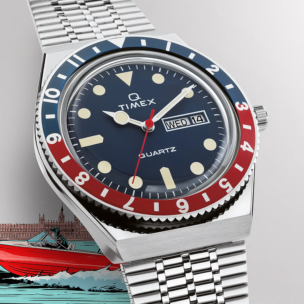 타이맥스 Q TIMEX 리이슈 클래식 메탈시계 38mm TW2T80700 - 상세 이미지 3