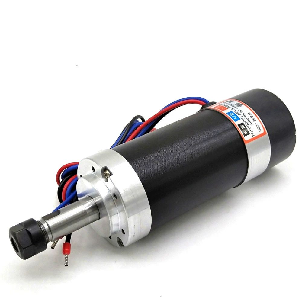 220V 고속 브러시 스핀들 모터 세트 DIY CNC 조각기 부품 화이트 4종 세트 - 상세 이미지 3