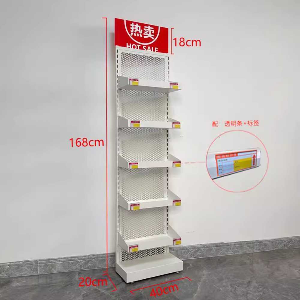 간식 팬트리 수납장 선반 매대 진열대 스낵바 가판대 3단 폭40cm - 상세 이미지 4