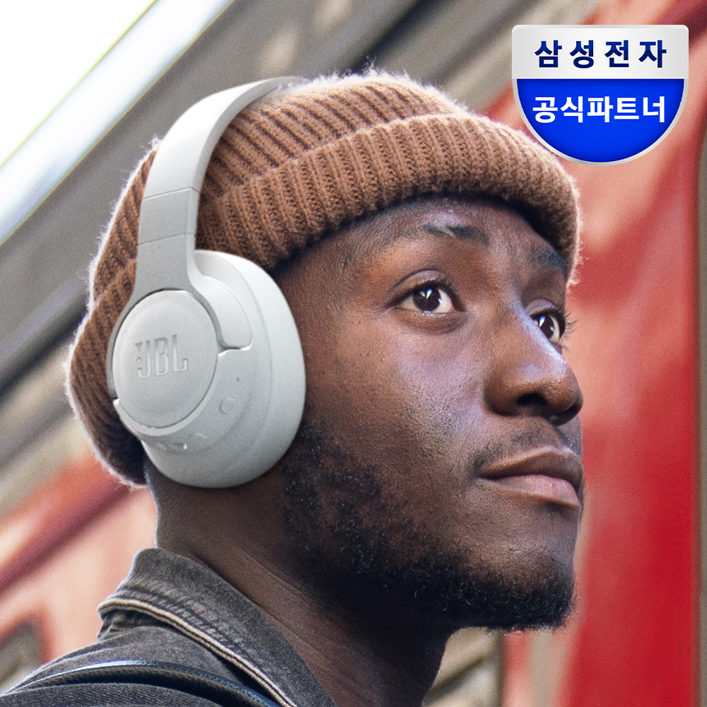 삼성전자 JBL T770NC 노이즈캔슬링 블루투스 헤드셋 무선 헤드폰 화이트 제품 이미지
