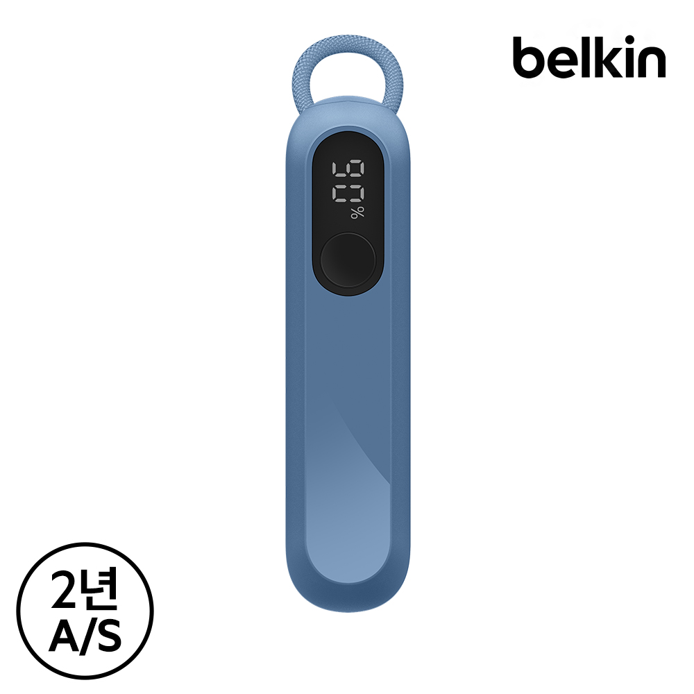 벨킨 20W 10000mAh 디스플레이 보조배터리 BPB027 C타입 케이블 기내반입 파워뱅크 아이폰17 16 호환