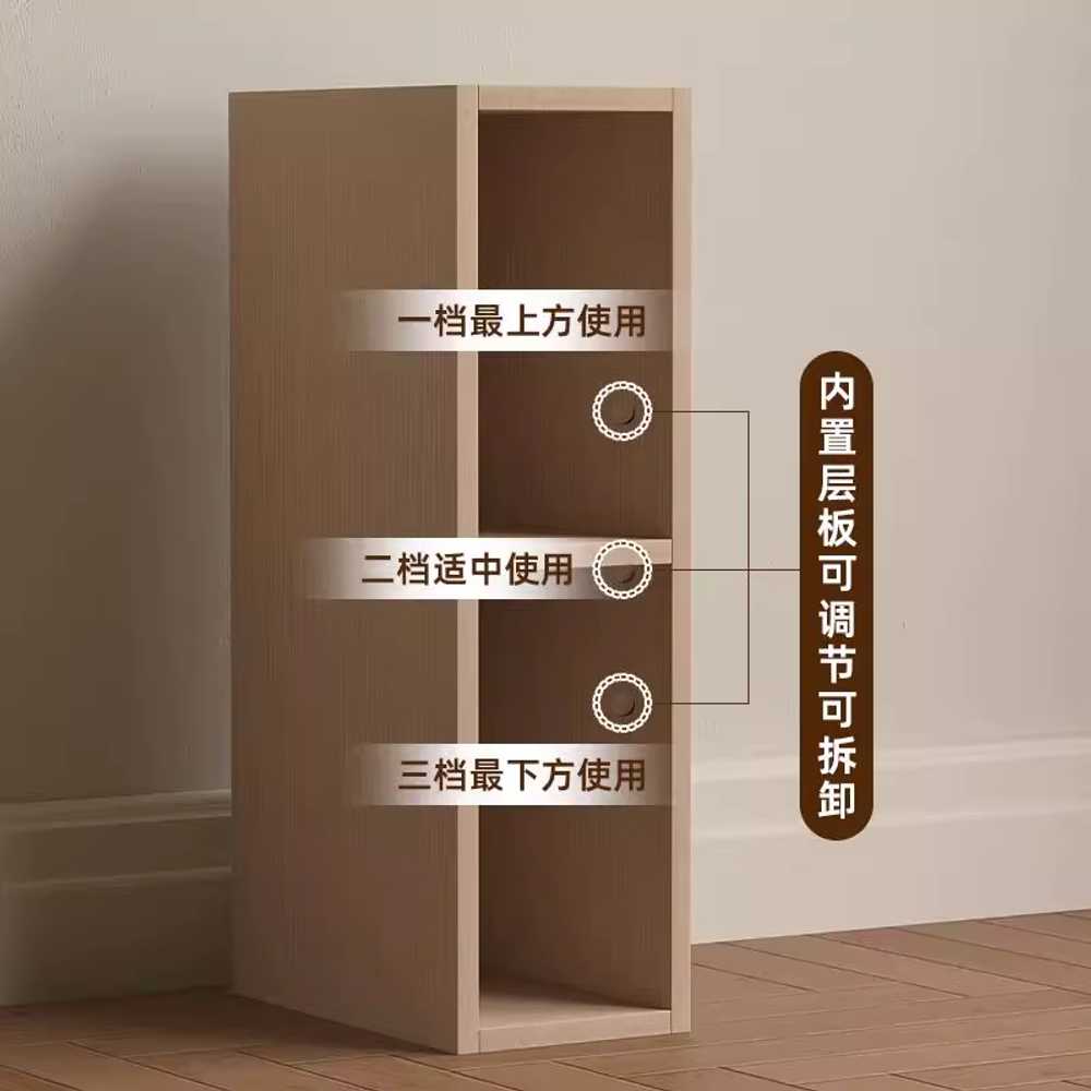 틈새수납장 원목 슬림 얇은 폭좁은 다용도실 베란다장 A-01 - 상세 이미지 2