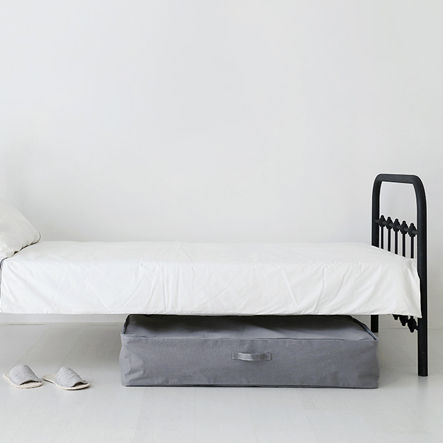 RINEN 패브릭수납함 100x55x19 KS1061STB 1칸, 그레이 5911.0090, 1개 - 상세 이미지 4