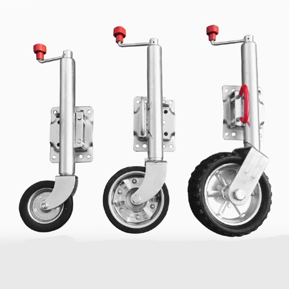 트레일러 텅잭 카라반 캠핑 장비 운반 지지대 호주식 수동 6인치 바퀴