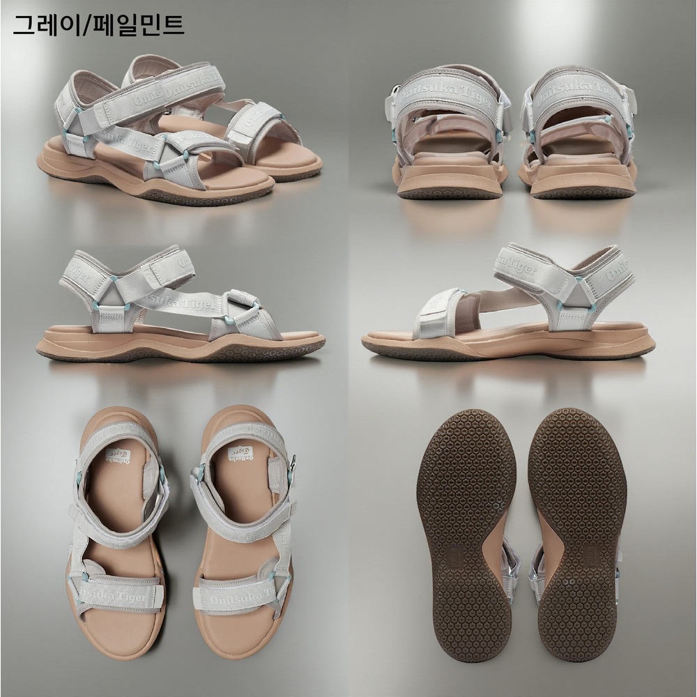 오니츠카타이거 오보리 스트랩 샌들 여성 1183B305 230 블랙 - 상세 이미지 4