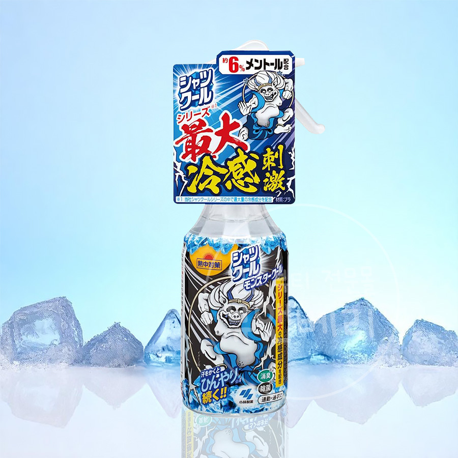 일본 고바야시 쿨링 스프레이 셔츠 쿨 몬스터, 280ml, 1개 - 상품 이미지