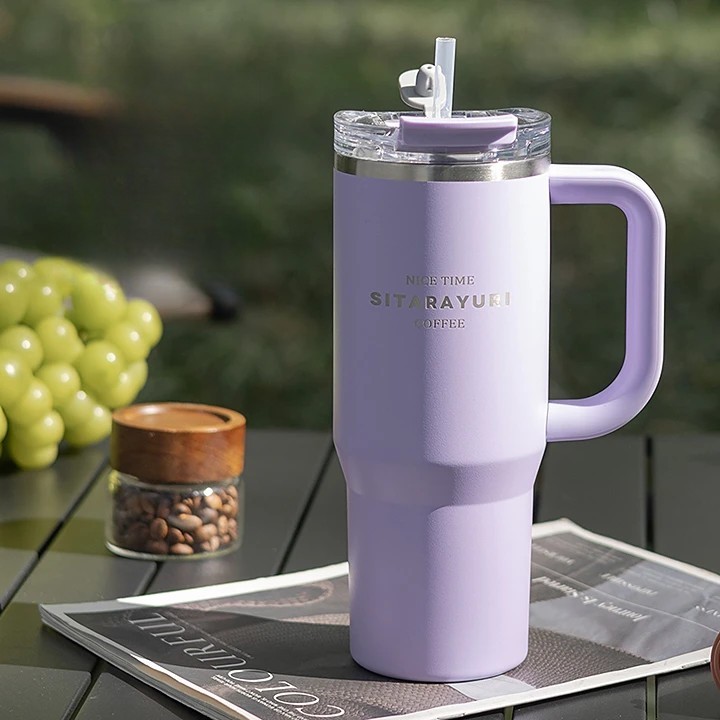 대용량 투웨이 텀블러 스텐 보냉 보온 운동 900ml, T43 퍼플 - 상품 이미지