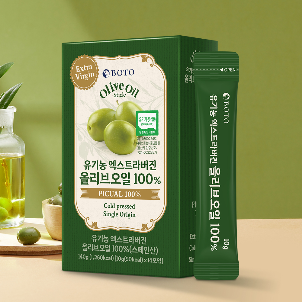 보뚜 100% 유기농 엑스트라버진 올리브오일 스틱 10g 14포, 3개 - 상세 이미지 2