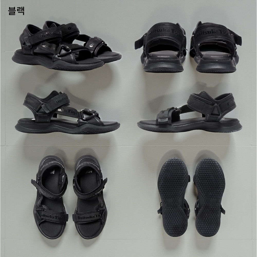 오니츠카타이거 오보리 스트랩 샌들 여성 1183B305 230 블랙 - 상세 이미지 2