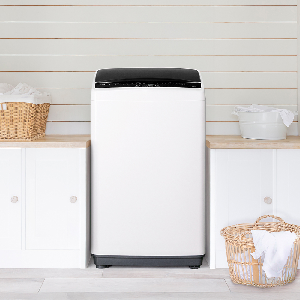 쿠잉 통돌이 일반세탁기 LW601 화이트 6kg 소형 원룸 속옷 수건 이불